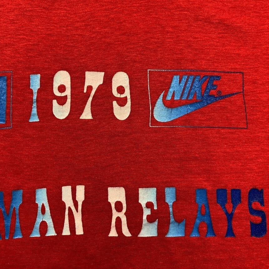 Vintage Nike 1979 Oregon T Shirt USA Rare Champion Blue Bar XL 70s Axeman Pepsi