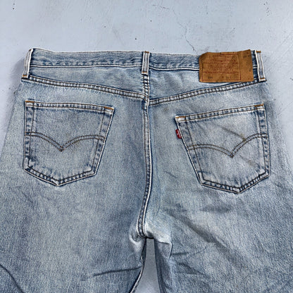 Levis 501 Vintage 90s Mex XX Straight Leg Jeans Blue Light Wash 36x30 Act 35x25