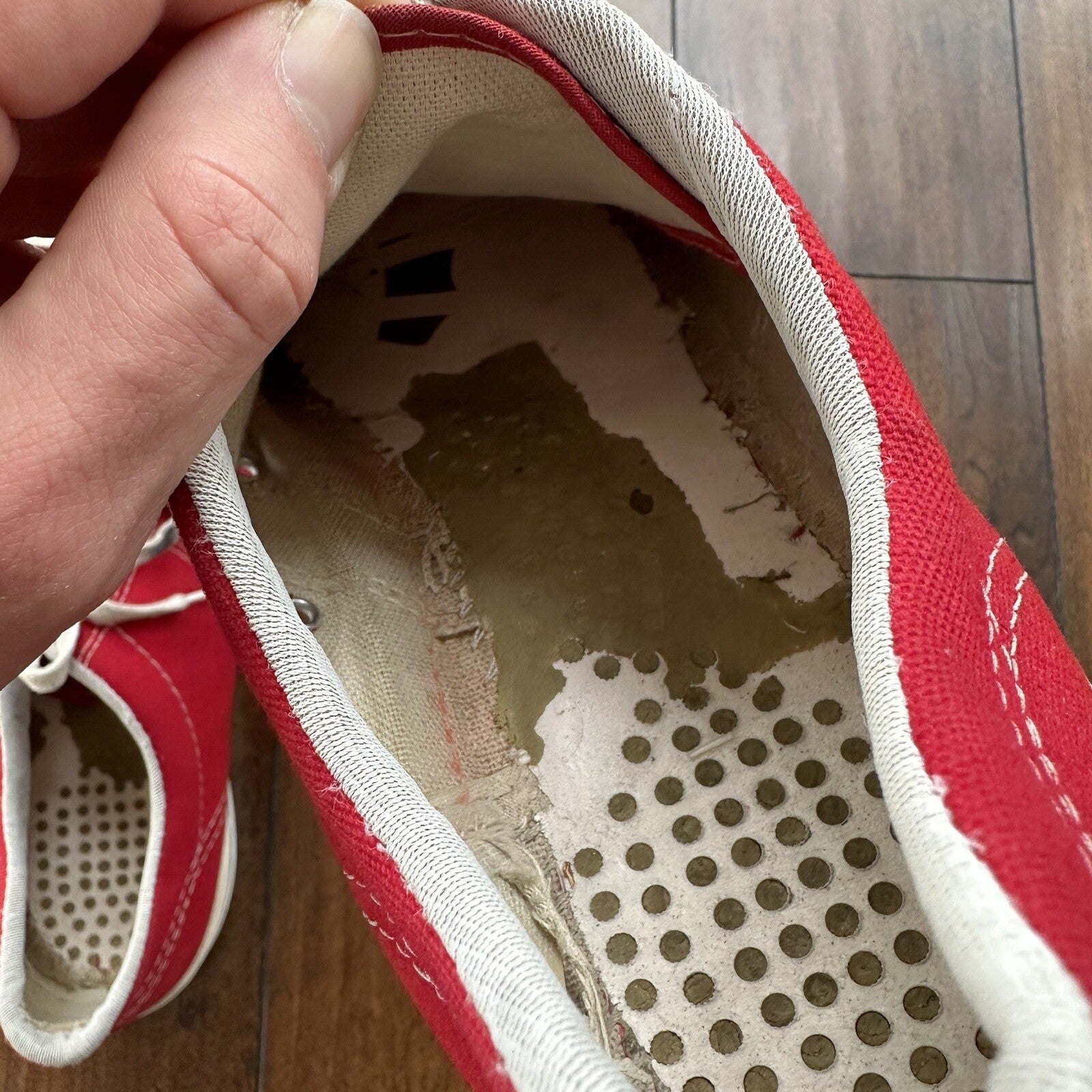 Vintage 60s 50s CONVERSE Chuck Taylor All Star Blue Label RED 10 Low RARE USA