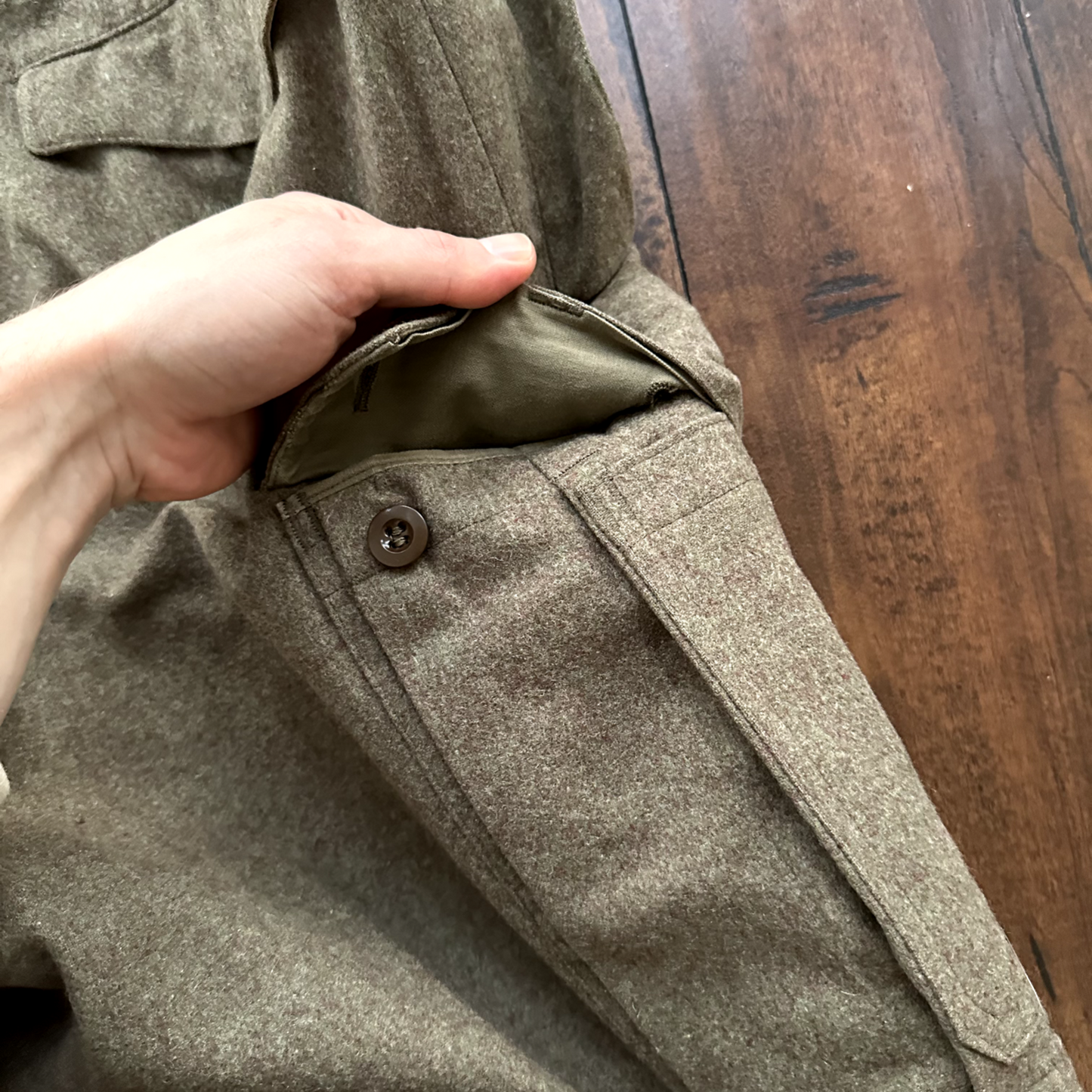 Vintage Sportra Arnstorf German Military Wool 60s 1960s Cargo p WWII Pants 33x28