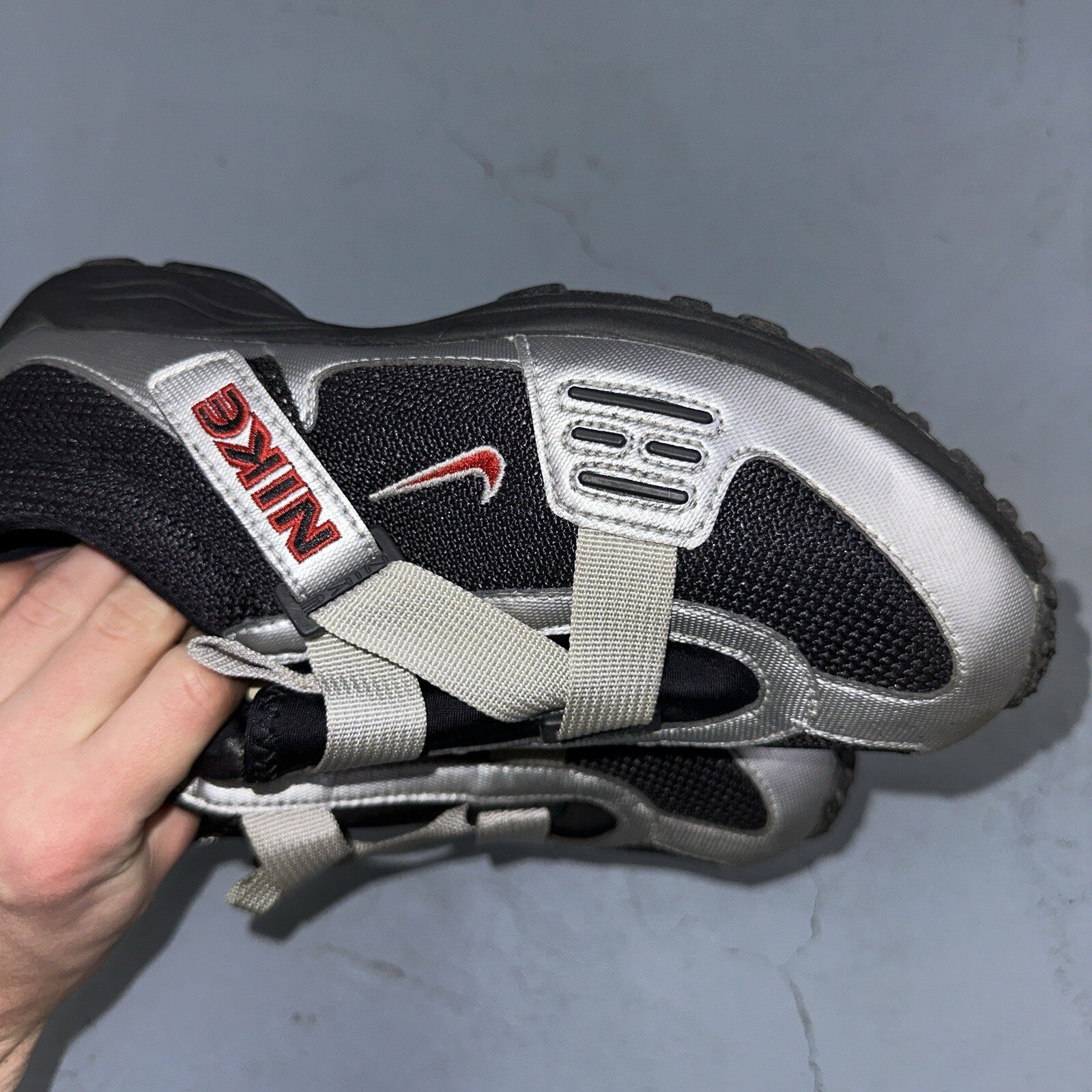 Nike Size 10 VTG 171105-061 Contagious Women's Cycling Shoes Silver 1998 90s