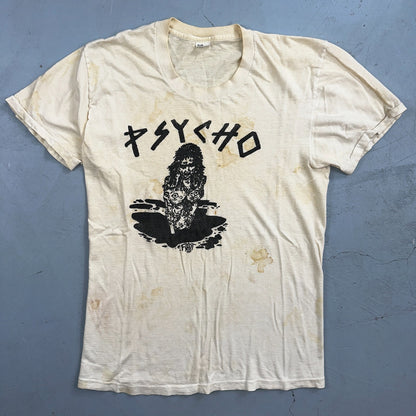 Psycho Vintage T Shirt Concert Boston Punk Grunge Nirvana 80s Band Rock Boro