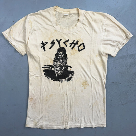 Psycho Vintage T Shirt Concert Boston Punk Grunge Nirvana 80s Band Rock Boro