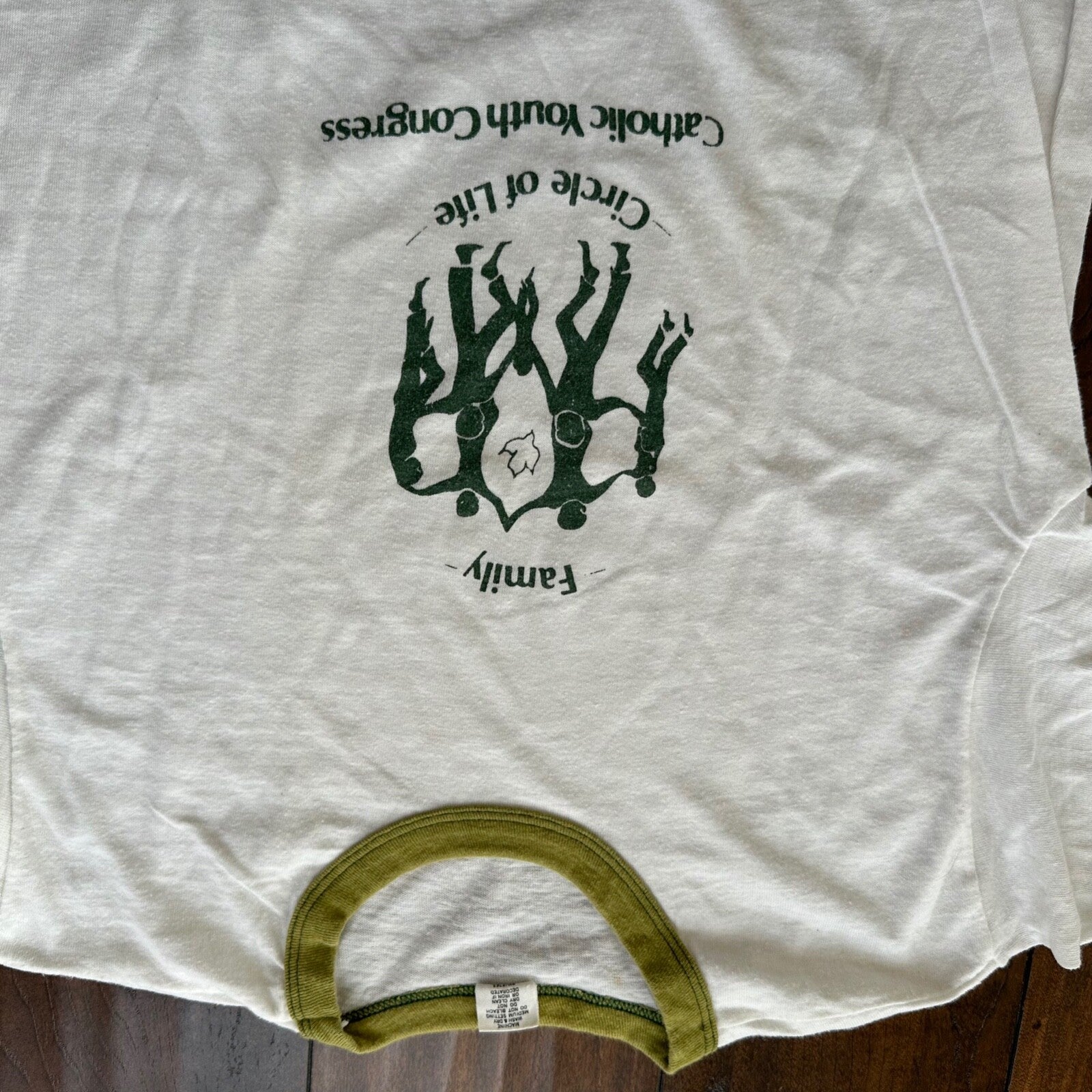 Catholic Congress Youth Love Jesus Vintage T Shirt 70s Hanes Family Bible Equal