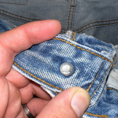 Levis 501 Vintage 80s Redline Selvedge USA XX Jeans Light Wash 36x36 Act 33x32