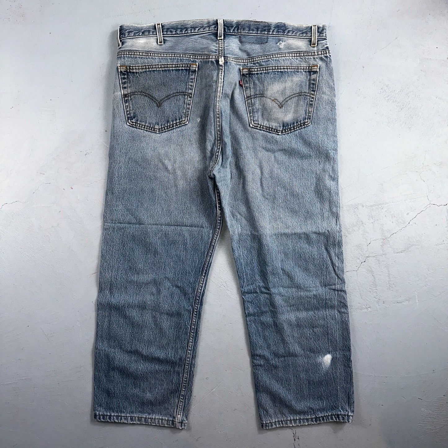 Levis 501 Vintage 90s USA XX Straight Leg Jeans Blue Light Wash 42x30 Act 41x26