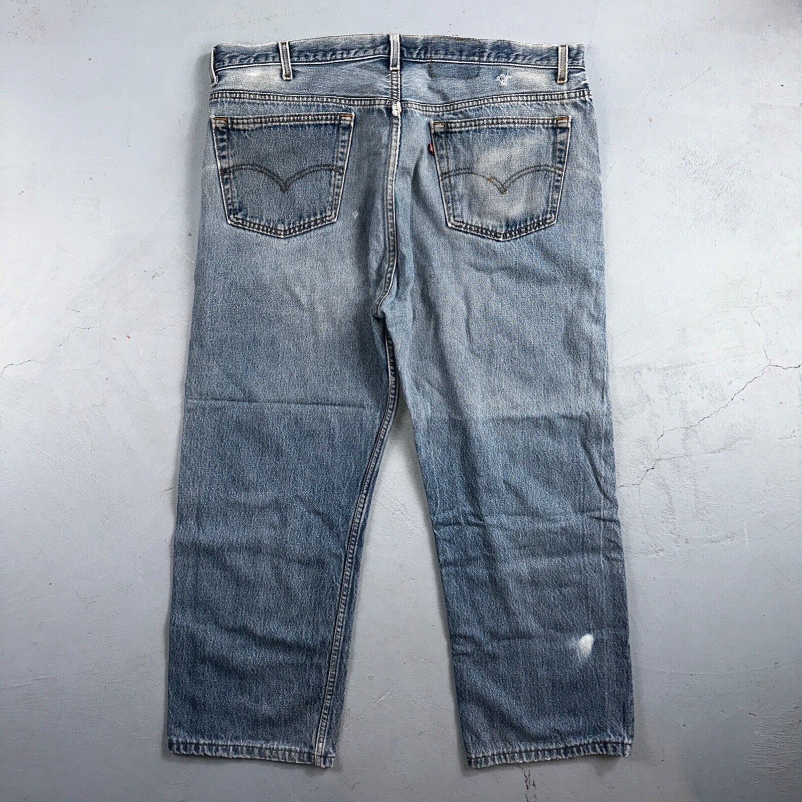 Levis 501 Vintage 90s USA XX Straight Leg Jeans Blue Light Wash 42x30 Act 41x26