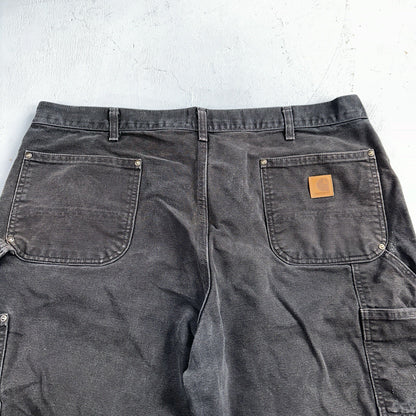 Carhartt VTG Double Knee Carpenter Pants Mexico B01 B136 BLK Black Act 40x32