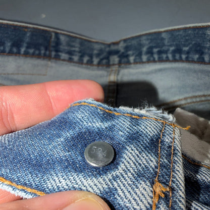 Levis 501 Vintage 80s Redline Selvedge USA XX Jeans Light Wash 30x32 Act 29x28