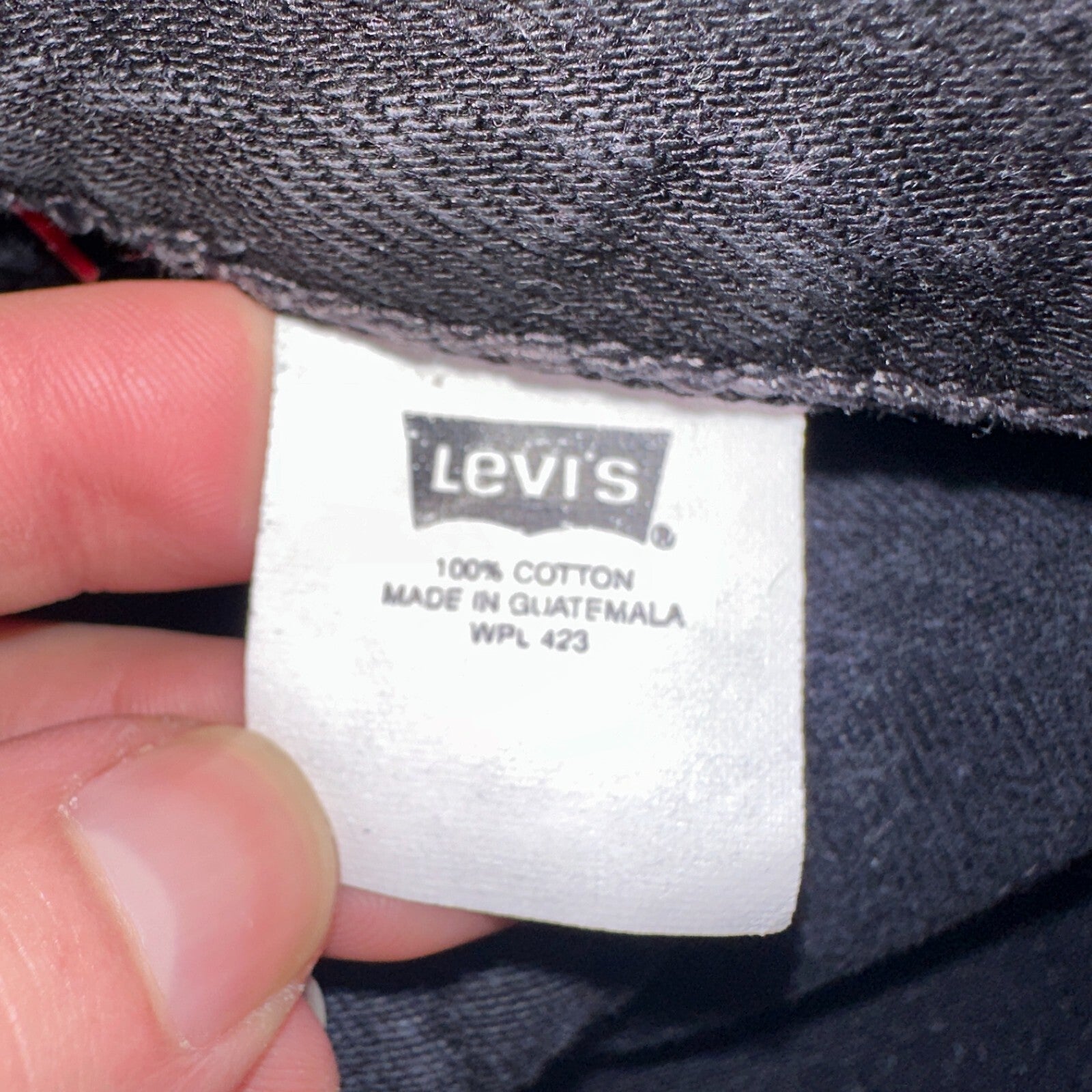 Levis 501 Vintage Y2K XX Straight Leg Jeans 90s Black Wash 30x32 Act 28x30