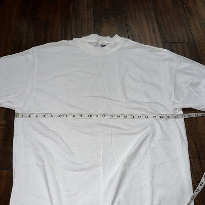 VTG Oneita XL Blank White T Shirt 90s Basic Rap Single Stitch ONE TEE LOT AVAIL