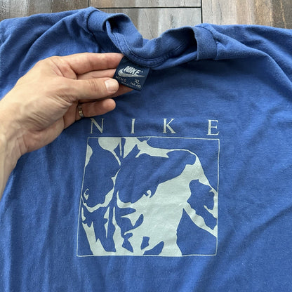 Nike Vintage T Shirt Mens XL 80s Spellout Rare God Muscles Champ Rap Geisha OG