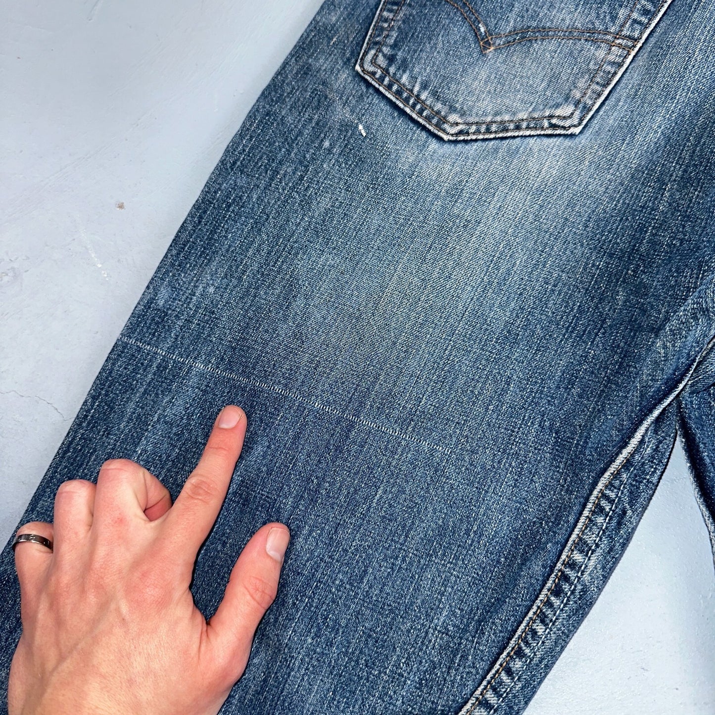 Levis 501 Vintage Y2K XX Straight Leg Jeans Blue Light Wash 34x32 Act 33x30