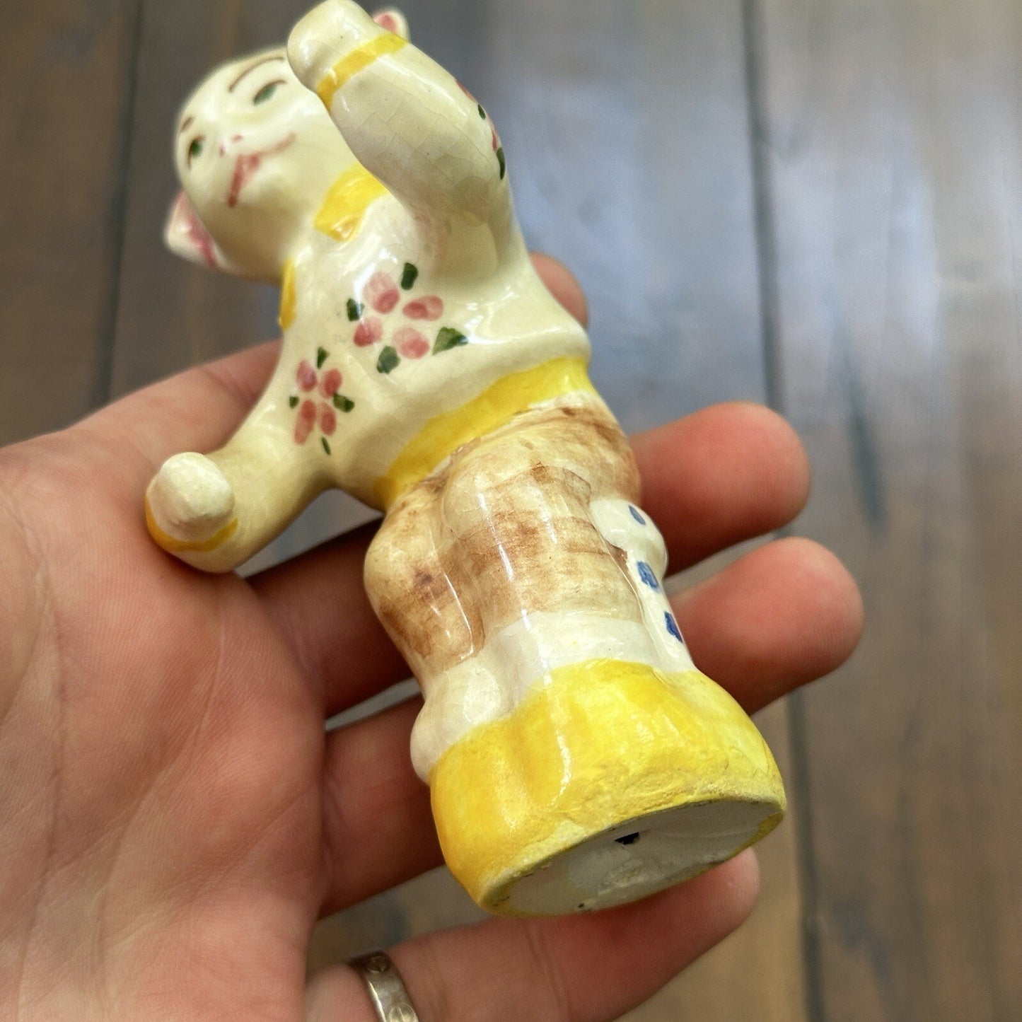 VTG Cat Salt And Pepper Shaker Anthropomorphic Japan Creepy Funny Cute SINGLE