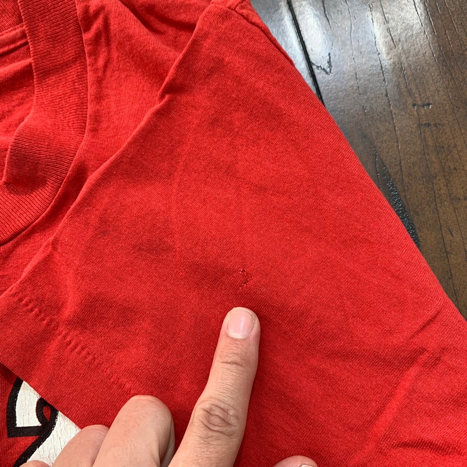 Chicago Bulls 90s Jordan Vintage T Shirt Swingster Classic Logo Medium Red 80s