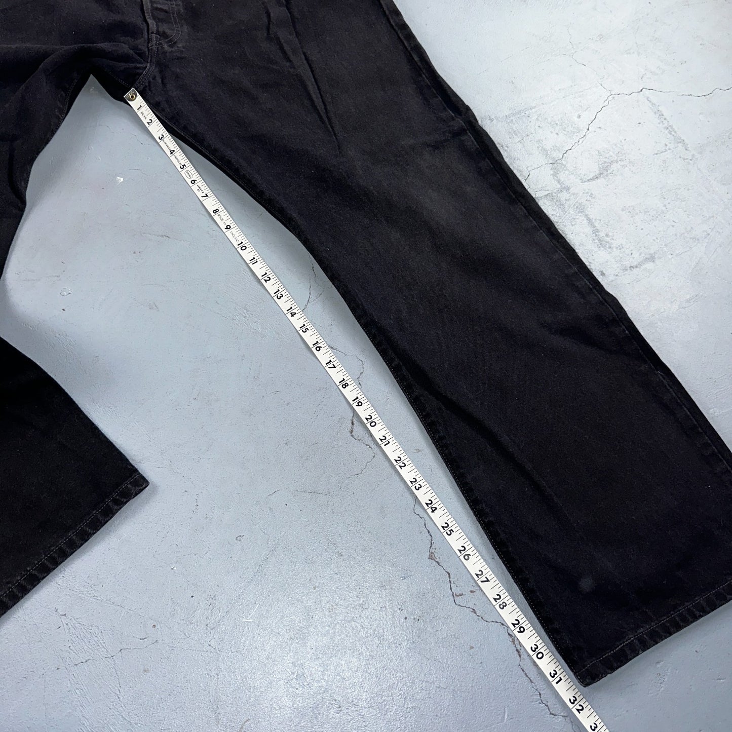 Levis 501 Vintage Y2K 90s XX Straight Leg Jeans Black Dark Wash 42x32 Act 41x31