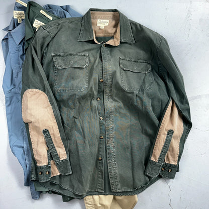 Cabela’s Legendary Quality Shirt Mens XL Tall Button Up Outdoors Lot 14 Safari