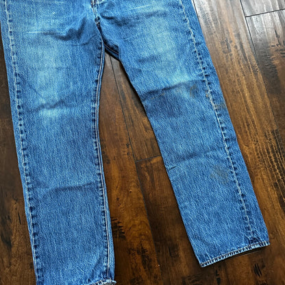 Levis 501 Vintage Y2K Straight Leg XX 2000s Jeans 38x32 Med Wash Act 37x30