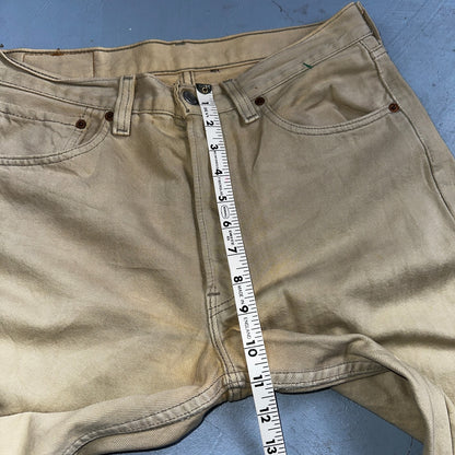 Levis 501 Vintage 90s USA XX Straight Leg Jeans Khaki Light Wash 31x30 Act 31x29