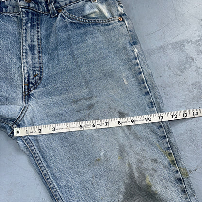 Levis 517 Vintage 90s USA Orange Tab Bootcut Flare Blue Worn Jeans Act 33x31