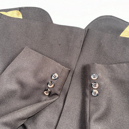 VTG Mens 2 PC Suit 40 Jacket Coat Pants Brown Levis Panatela Polyester 80s