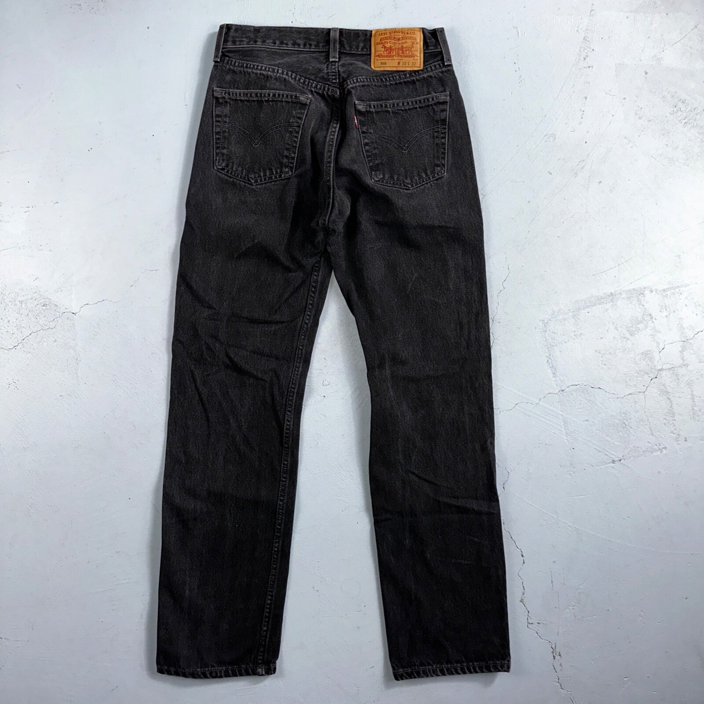 Levis 501 Vintage 90s Mexico Straight Leg Jeans 30x32 Y2K Dark Wash Act 27x30