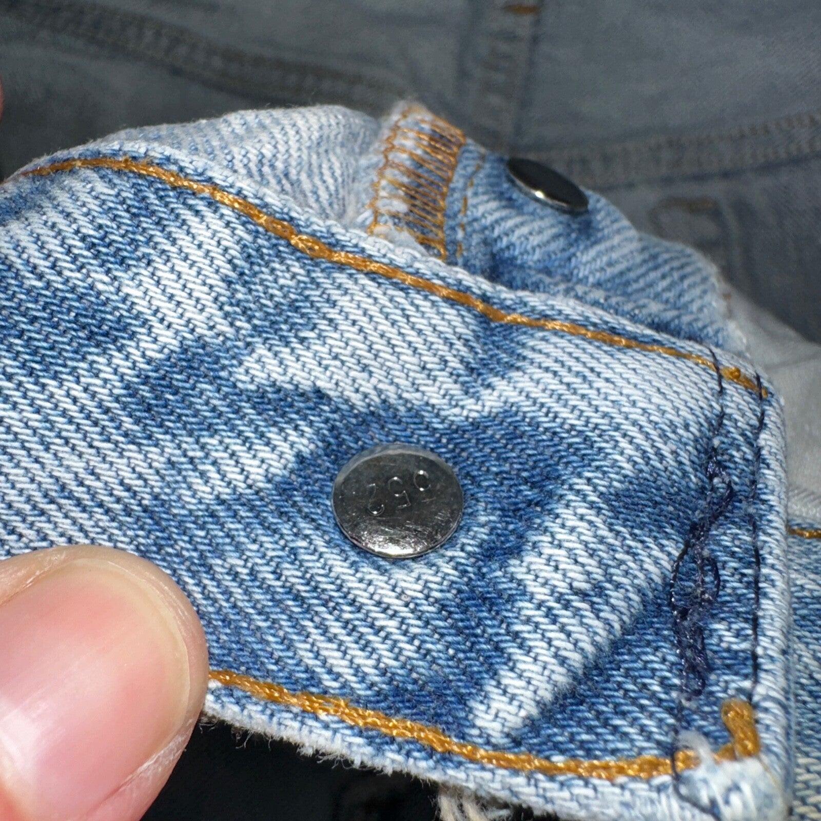 Levis 501 Vintage 90s USA XX Straight Leg Jeans Blue Light Wash 34x36 Act 31x31