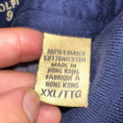 Joey Rodolfo 1879 Men's 2XL Short Sleeve Royal Blue Hokulia Striped Golf Shirt