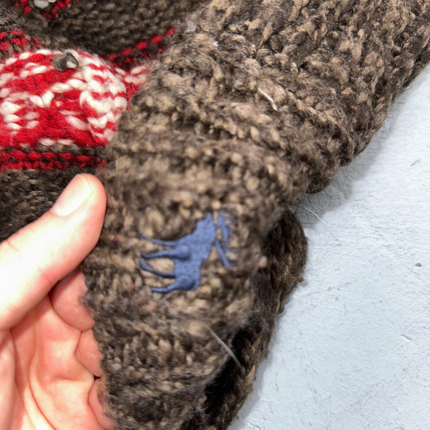 Abercrombie & Fitch VTG Womens Open Front Boho Sweater Cardigan Aztez Small Y2K