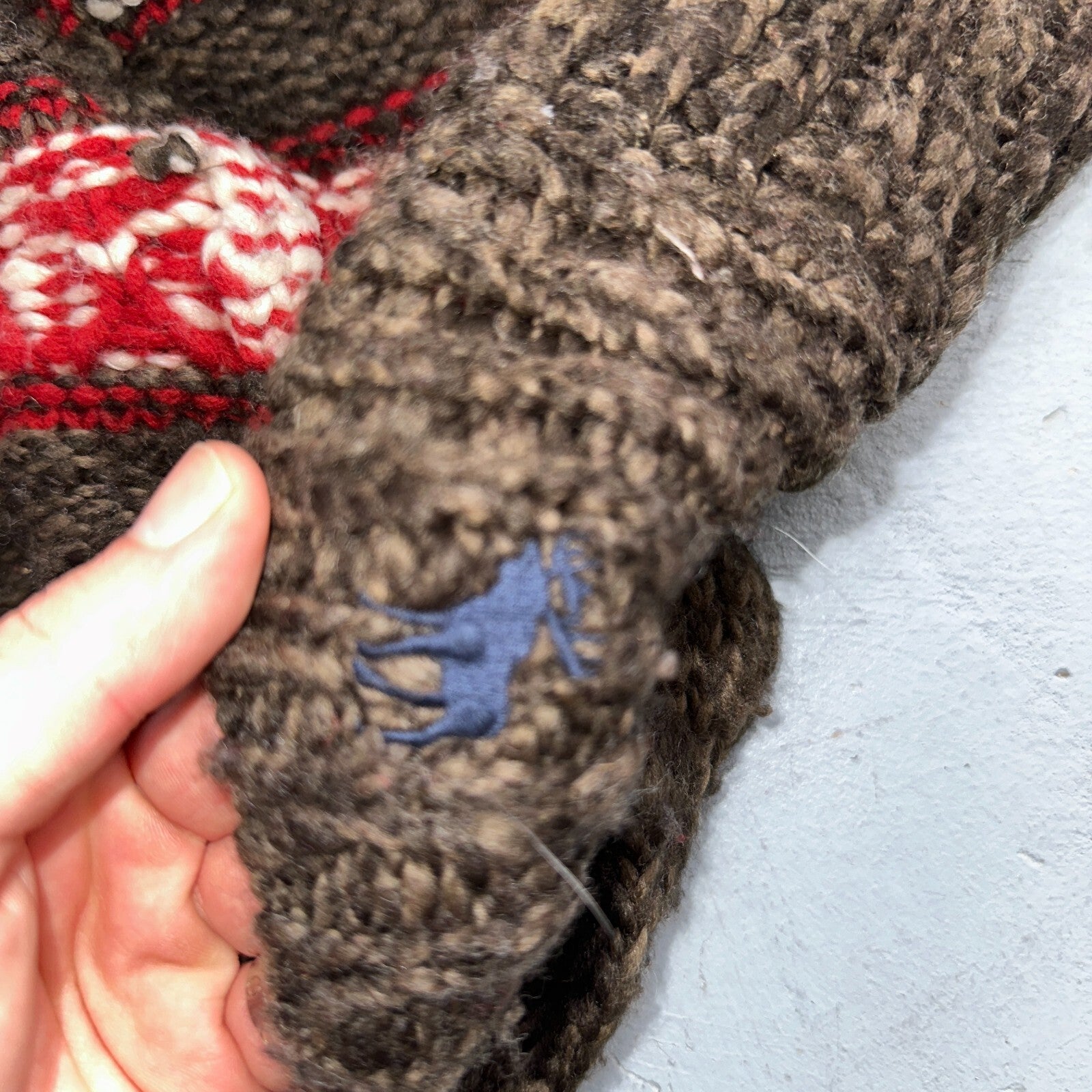 Abercrombie & Fitch VTG Womens Open Front Boho Sweater Cardigan Aztez Small Y2K