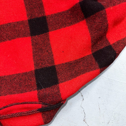 Filson Double Mackinaw Cruiser Coat Jacket Mens 46 Red Plaid Wool 70s Vintage