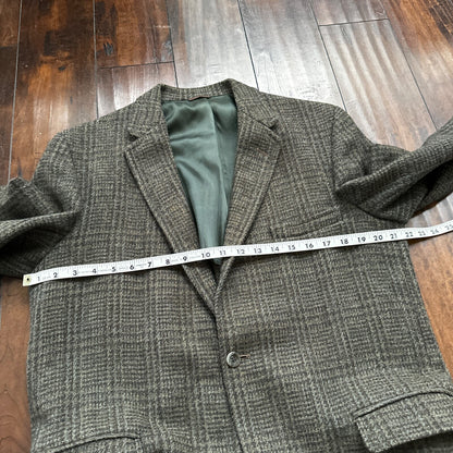 VTG Harris Tweed Sport Coat Mens 42 Scottish Wool Blazer Button Cricketer 70s
