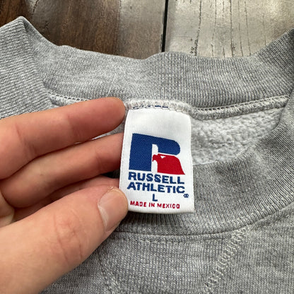 Vintage Russell Athletic Sweatshirt Grey L 90s V Basic Cool 1990s Gym