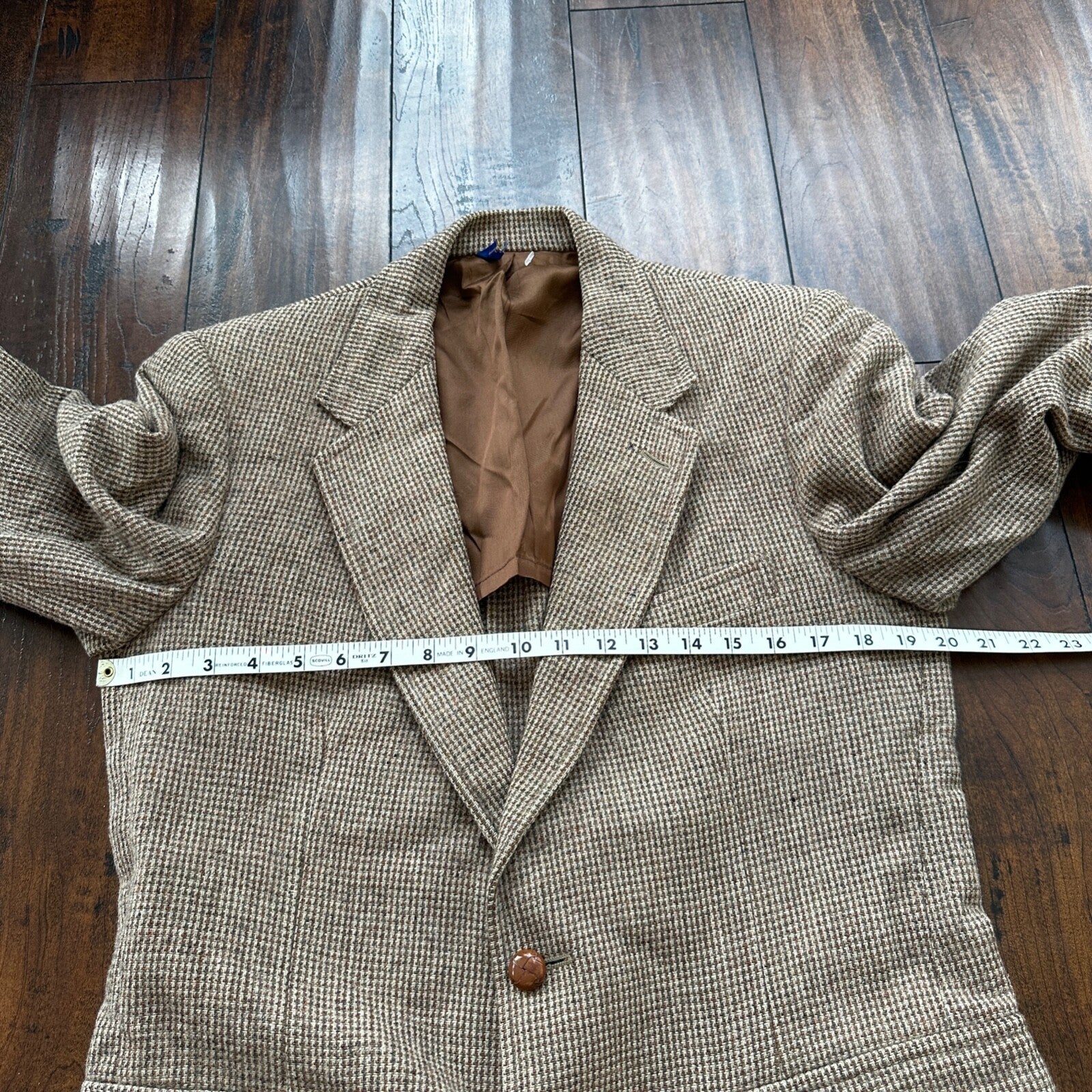 VTG 70s Pendelton Country Traditionals Plaid Single Breasted Blazer Mens Size 38