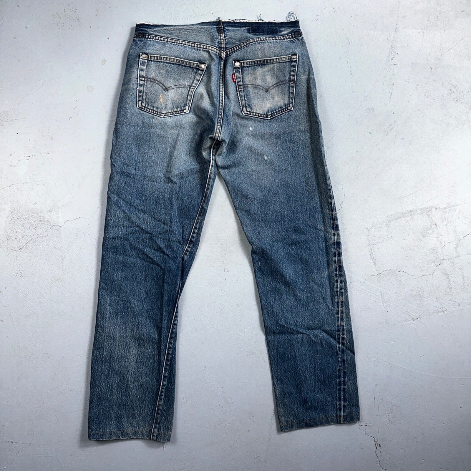 Levis 501 Vintage 80s Redline Selvedge USA XX Jeans Med Wash 31x36 Act 30x30