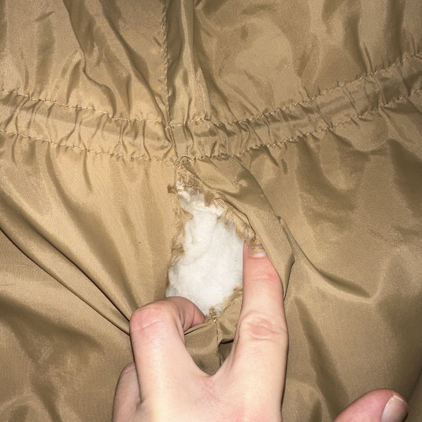 Vintage Golden Fleece Men's Tan Winter Jacket Parka Down Like Poly 70s 80s