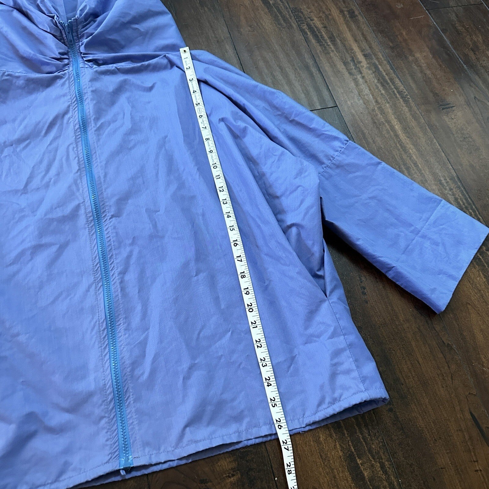 Vintage SMOCK Anorak Pullover Jacket 80s 90s Blue Kaki Robert’s Womens Rockabill