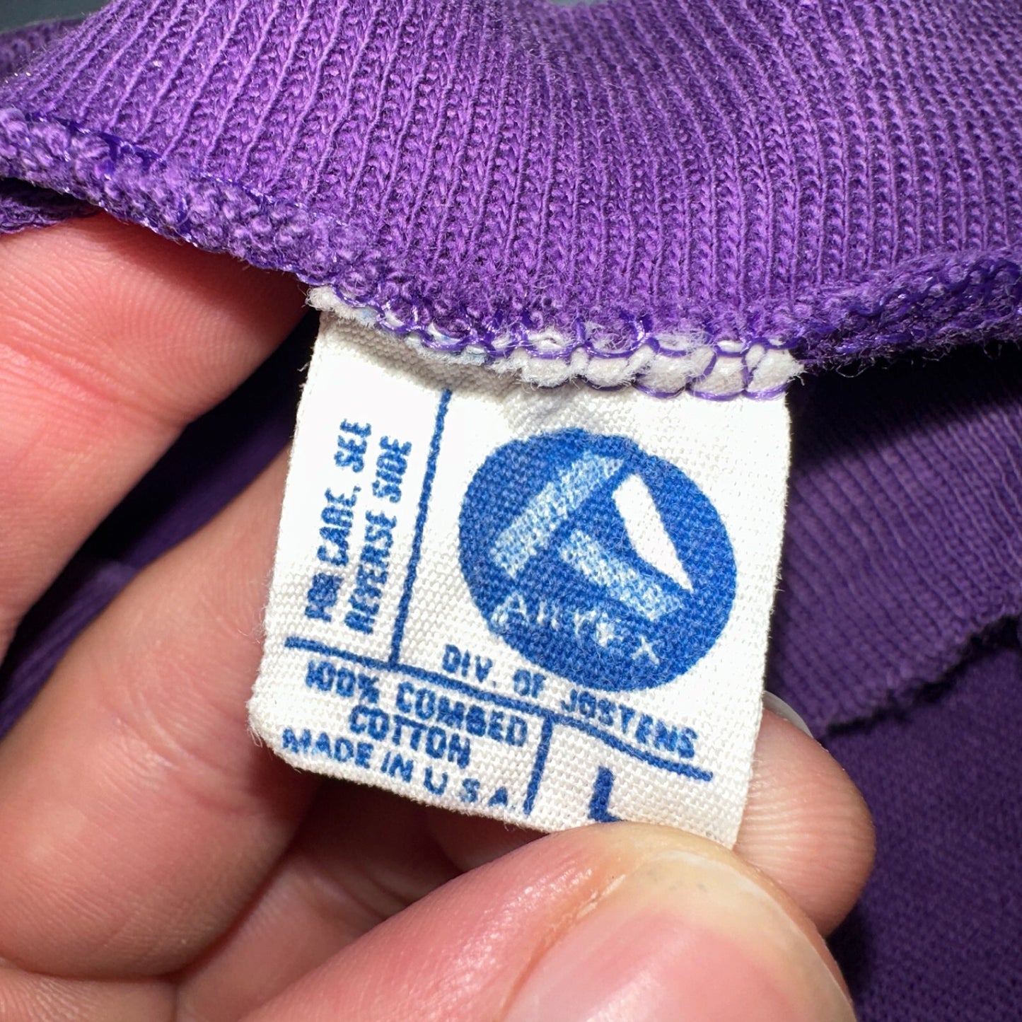 Abilene Christian University Texas 70s VTG T Shirt Football Raglan Purple 1970s