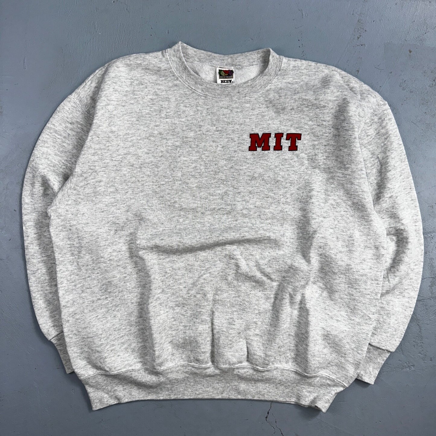 MIT 90s Sweatshirt VTG Crewneck Gray FOTL University Cambridge Massachusetts MA