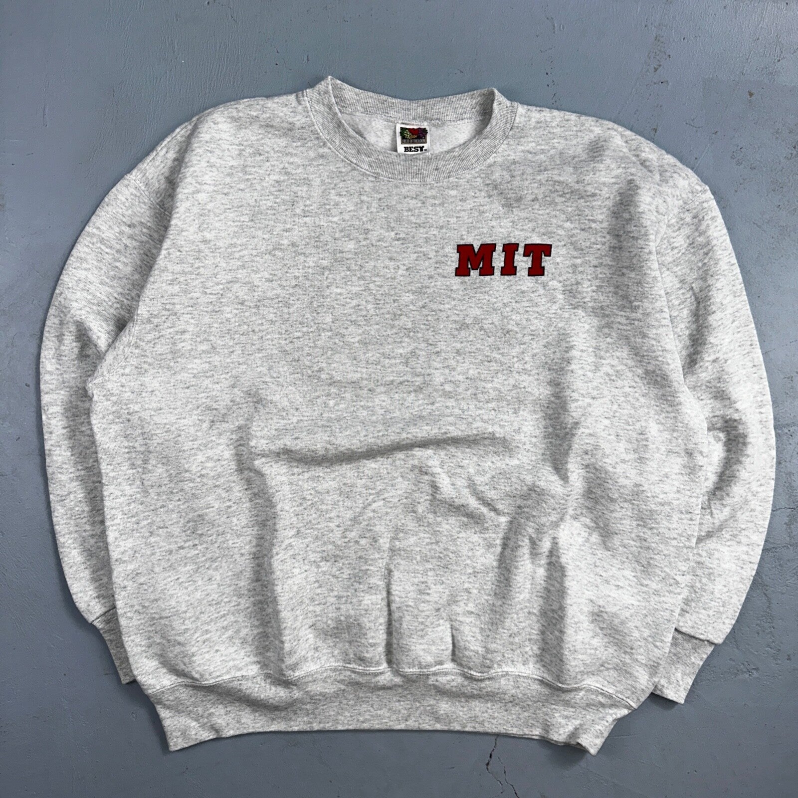 MIT 90s Sweatshirt VTG Crewneck Gray FOTL University Cambridge Massachusetts MA