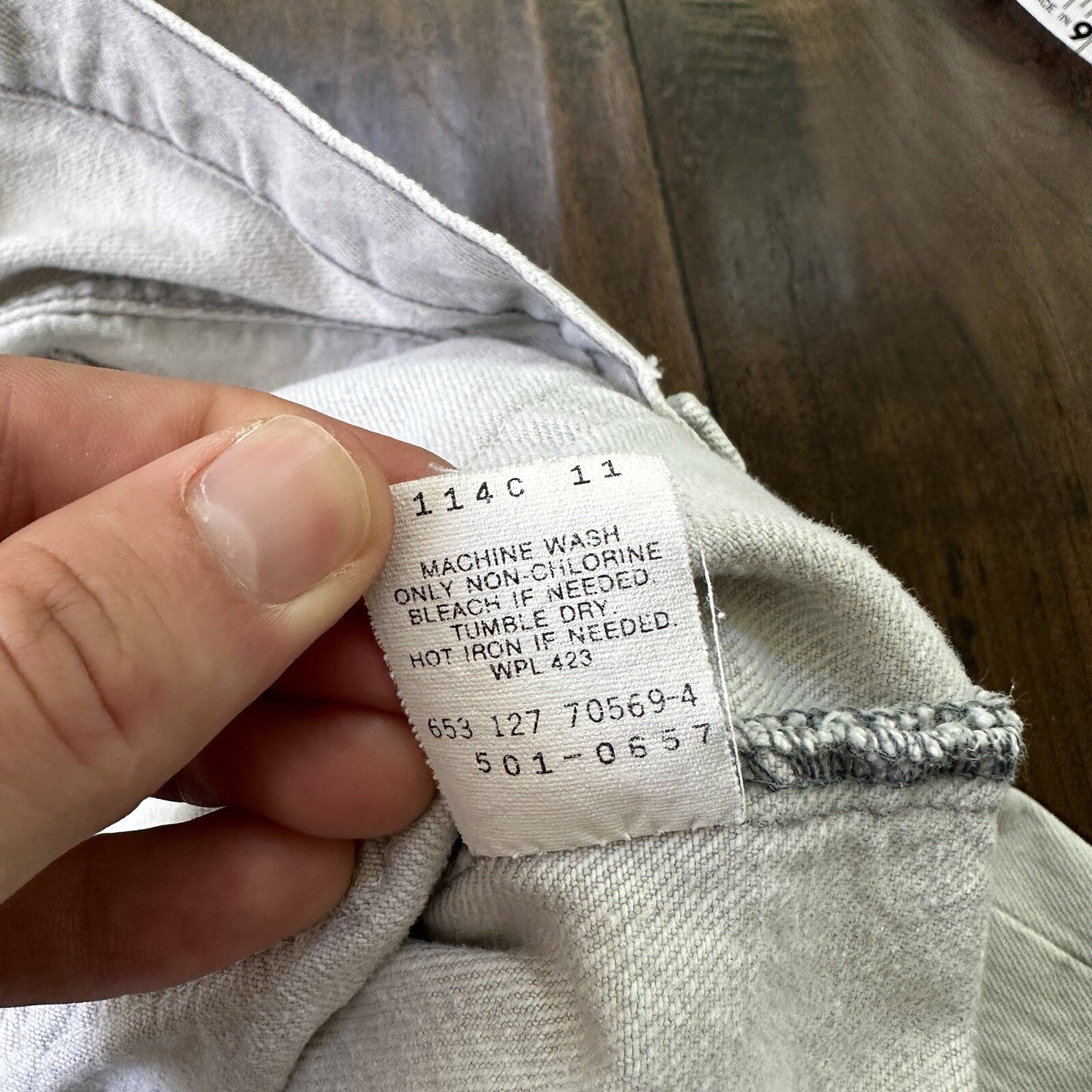 Vintage 90s Levis 501 USA 36x30 Tag Jeans 80s Blue Light Bleach Wash Act 32x29