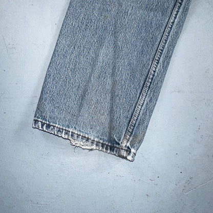 Levis 501 Vintage Y2K XX Straight Leg Jeans 90s Blue Light Wash 33x30 Act 32x28