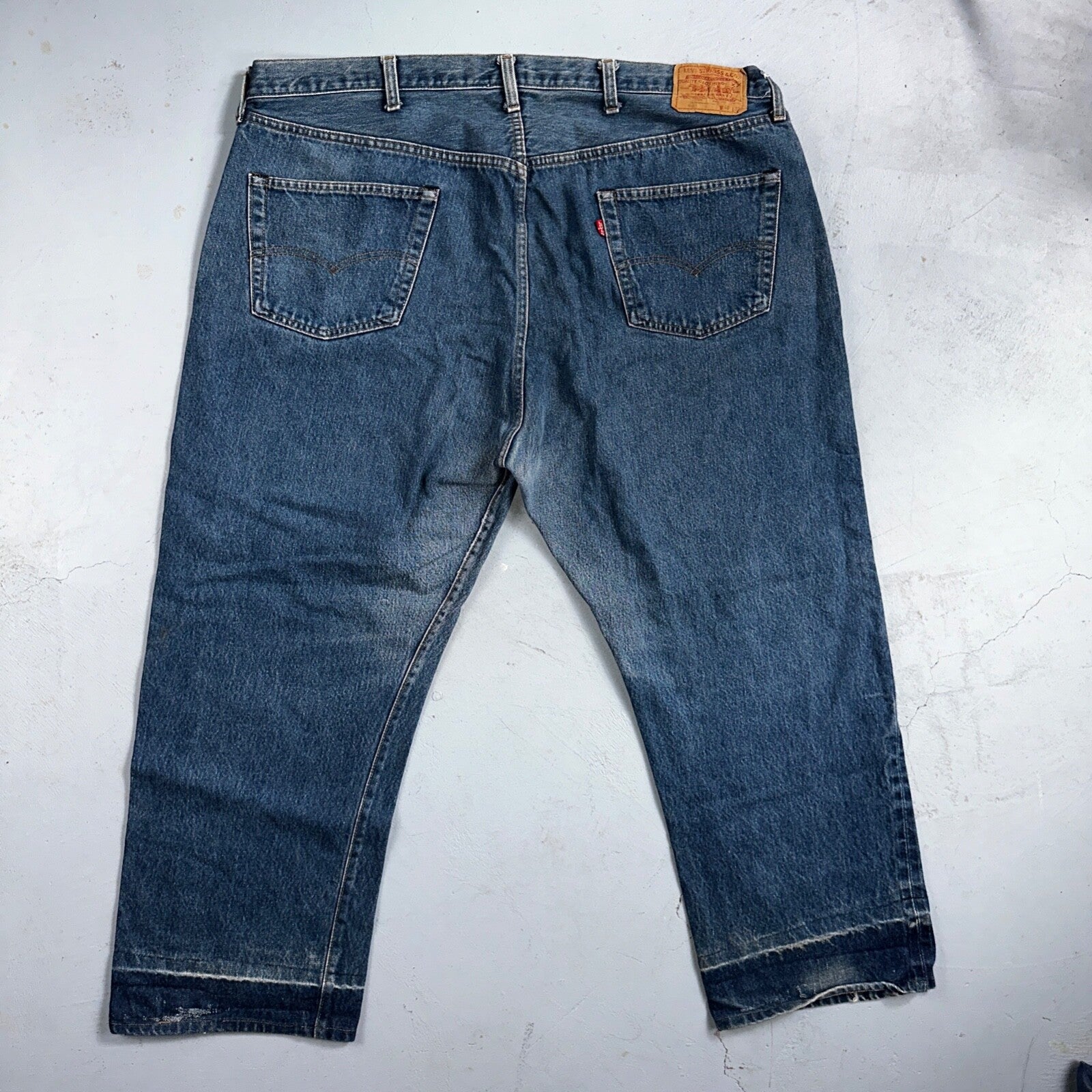 Levis 501 Vintage 80s Redline Selvedge USA XX Jeans Med Wash 48x32 Act 44x26
