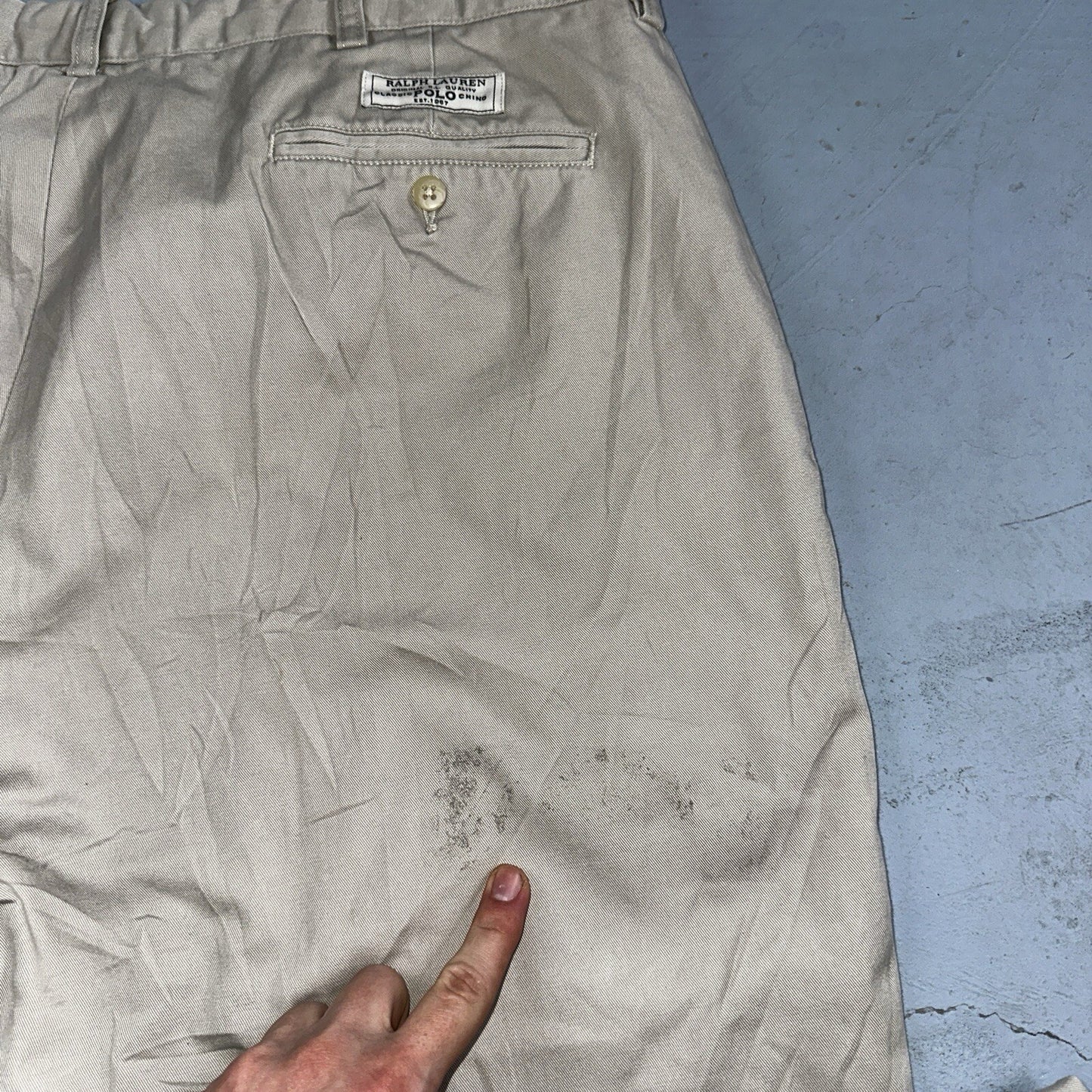 Polo Ralph Lauren Pants Mens 40x29 Brown Prospect Workwear Causal Preppy 38x25