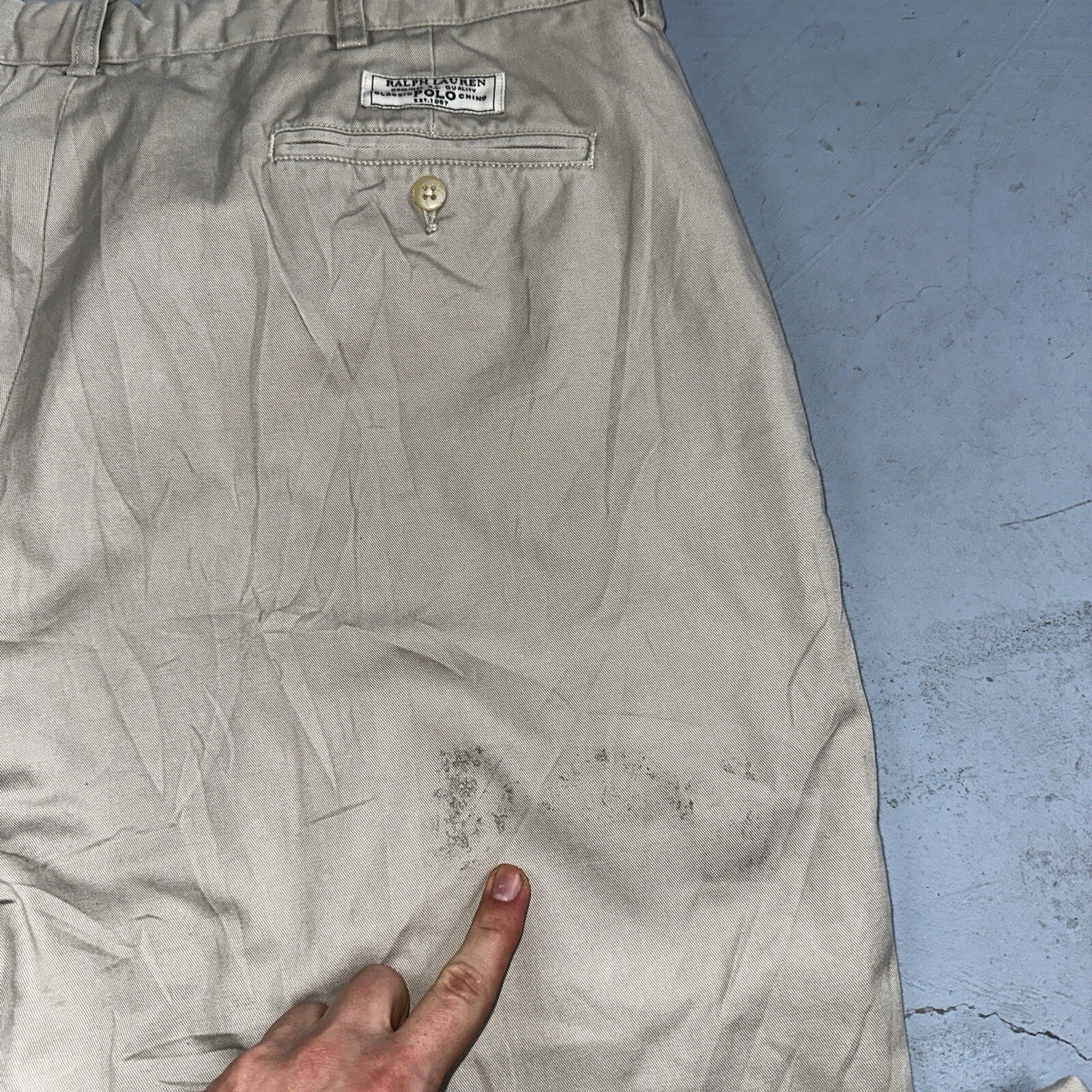 Polo Ralph Lauren Pants Mens 40x29 Brown Prospect Workwear Causal Preppy 38x25