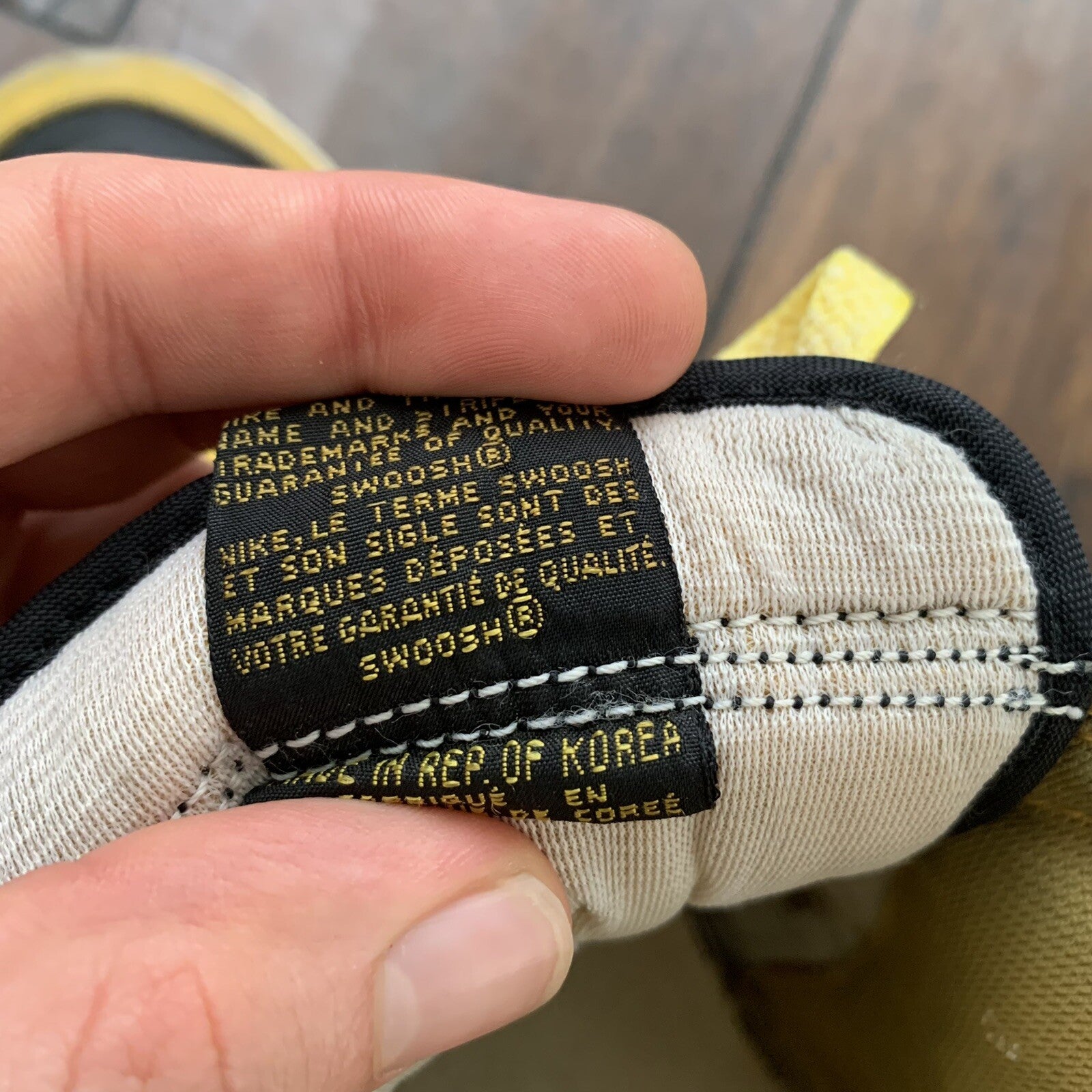 Nike 1985 Dunk Goldenrod Chicago Yellow Black Rare Vintage 85 Air Jordan 1 Sz 8