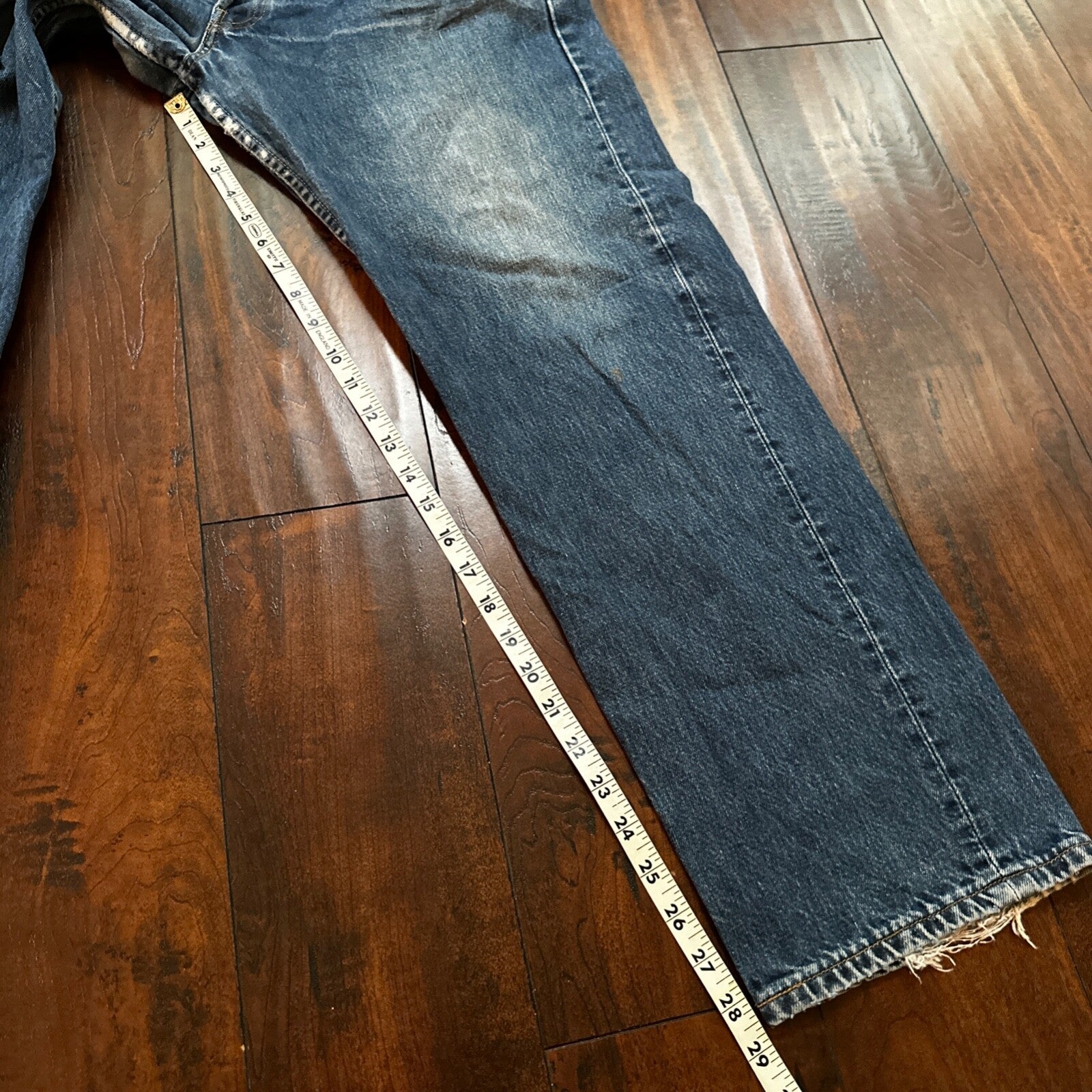 Levis 501 Vintage 90s Straight Leg XX Canada Jeans 36x30 Med Wash Act 34x29