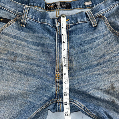 Ariat Rebar Jeans Men's 35x34 Blue M4 Workhorse Edge Boot Cut Western