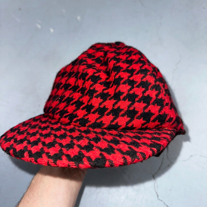 Vintage GAP Wool Hat Cap Adult One Size Adjustable Strapback USA Made 90s Red