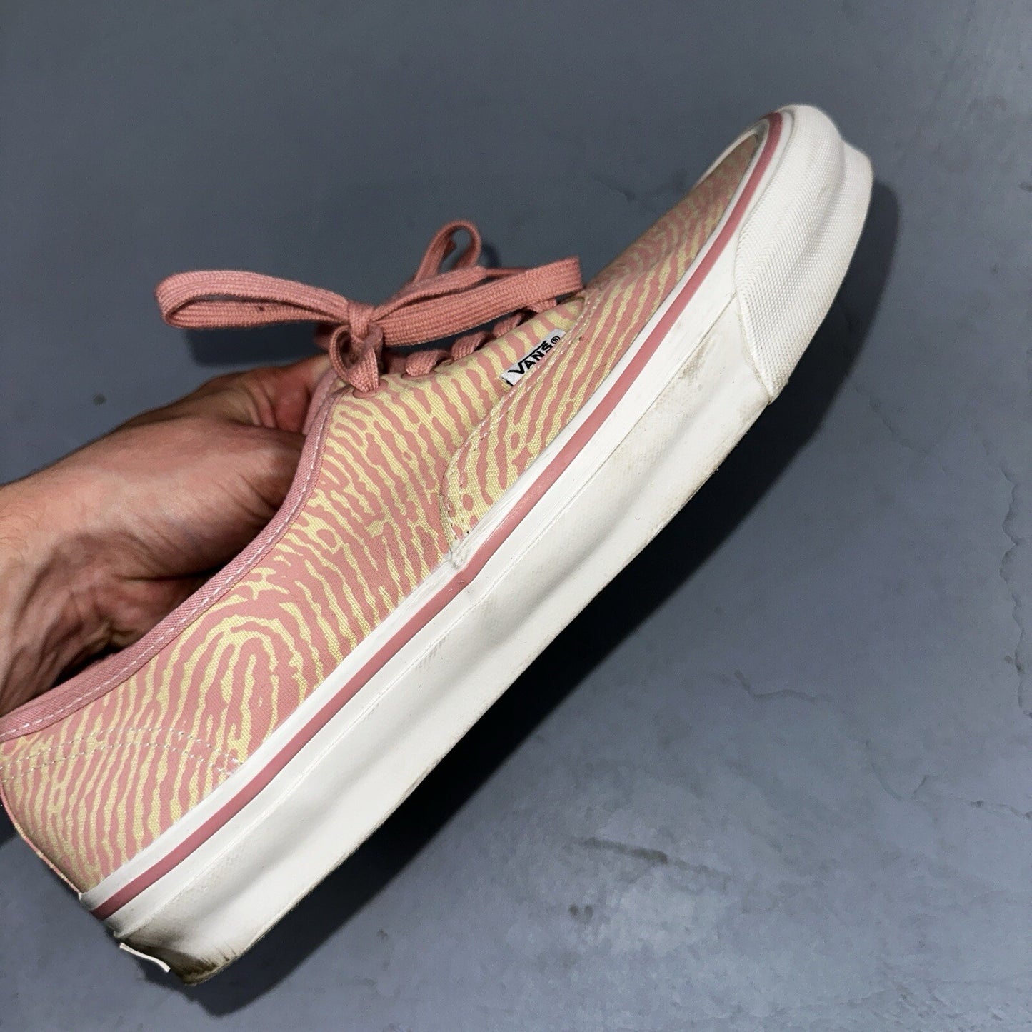 Vans Vault OG Authentic LX Salehe Bembury Spunge Peppercorn Size 12 Pink Tiger